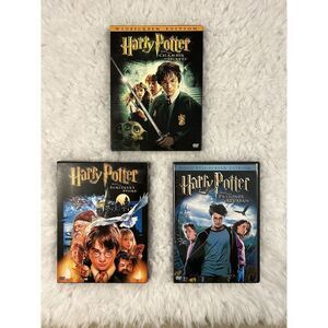 Harry Potter 1‎ 2 3 DVD Lot Sorcerers Stone Chamber Secrets Prisoner Azkaban
